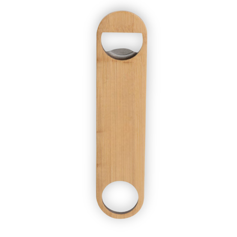 Flaschenöffner aus Bambus – stilvoll und umweltfreundlich, perfekt für die Küche und den Outdoor-Bereich.